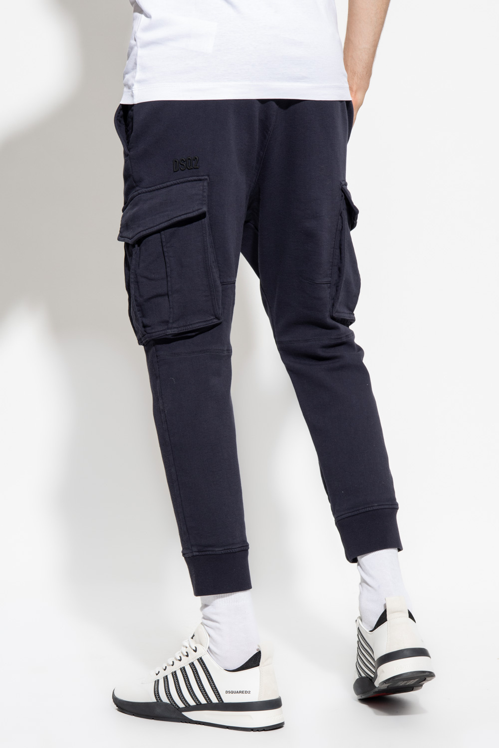 Navy blue cargo on sale sweatpants